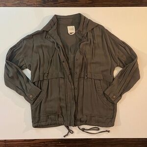 Harper Heritage Olive Green Lightweight Hooded Jacket